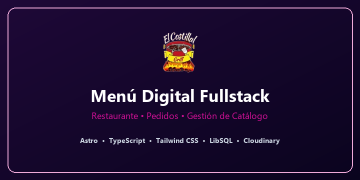 Menú Digital Fullstack