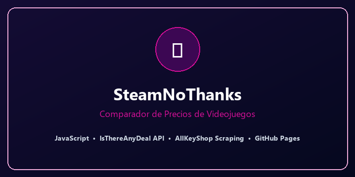 SteamNoThanks Game Price Comparator